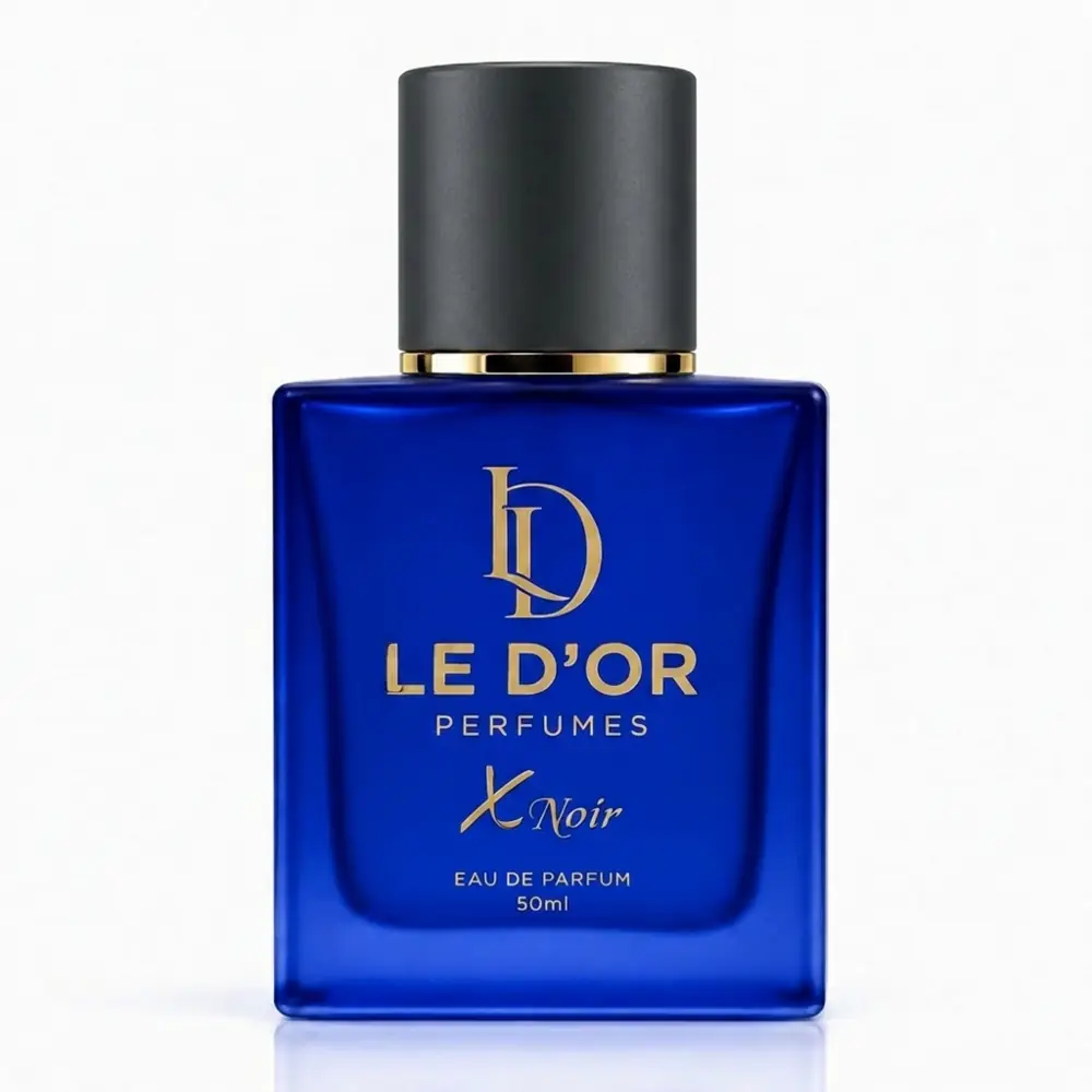 X Noir luxury perfume bottle by Le D'Or